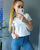 t-shirt damskie T-SHIRT OVERSIZE I275 BIAŁY 1
