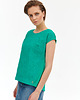 t-shirt damskie Bluzka z haftowanym przodem 7