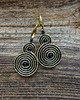 kolczyki soutache Czarno- złote spirale kolczyki soutache 5