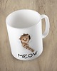 kubki Kolorowy kubek z hasłem CAT MEOW PAPER - mix kolorów 1