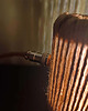 lampy stołowe Designerska loftowa lampa miedziana w stylu boho z żarówką SMART 4