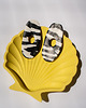 kolczyki z masy plastycznej Kolczyki zebra wiggly design sztyfty 2