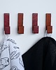 wieszaki Drewniany minimalistyczny wieszak samoprzylepny 6