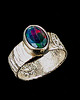 pierścionki srebrne Pierścionek Czarny opal r. 11 2