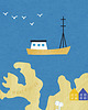 plakaty Plakat Islandia - mapa graficzna 3