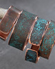 bransoletki wire wrapping Bransoletka miedziana z zieloną patyną #2 2