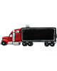 ozdoby choinkowe Bombka choinkowa: Ciężarówka Tir z naczepą: czarna 1