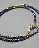 chokery Spinel navy blue  and green /choker/ Szlachetna kolekcja 4