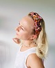 opaski do włosów Jedwabna opaska do włosów opaska na włosy złota pora SILK RUFFLE 1