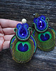 kolczyki soutache Peacock Eye-kolczyki soutache 4