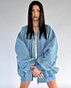 kurtki damskie Kurtka jeansowa typu bomber oversize denim light blue 5