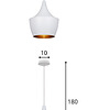 lampy wiszące Lampa wisząca zwis żyrandol lampa na sufit biała LED E27 1