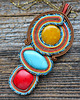 wisiory Wisior soutache z kamieniami. 4