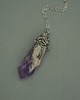 wisiory Wisiorek talizman duży surowy ametyst wire wrapping 1