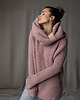 swetry damskie  Sweter Boucle Różowy 11