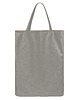 torby na ramię Mega shopper torba szara na zamek 5