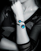 bransoletki wire wrapping Srebrna regulowana bransoletka TURQUOISE MENANGE 4