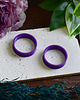 biżuteria różna Tunele do uszu 10-100mm / ciemny fiolet / plugi, tunele siodłowe 2