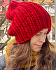 czapki damskie Zimowa czapka z wełny peruwiańskiej i alpaki Lumi czerwona 1