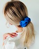 spinki i klamry do włosów Scrunchie spinka klamra jedwabna królewski chaber 3