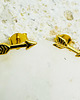 kolczyki pozłacane Złote kolczyki strzały, mini  sztyfty strzała 3