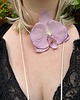 chokery Choker różowa Orchidea 3
