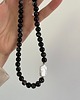 chokery Choker z czarnego sardonyksu i perły 2