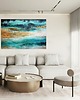 obrazy Blue lagoon 12 obraz abstrakcyjny nowoczesna abstrakcja do salonu 150x100 cm 7