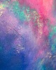 obrazy Obraz abstrakcyjny "Nebula I" 50x100 cm - granatowa abstrakcja kosmos 4