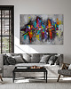 obrazy Obraz na płótnie - Kolorowa abstrakcja - 100x70 cm  (1-0324) 1