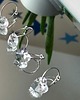 kolczyki srebrne Srebrne kolczyki z kryształem Swarovski serduszko 1
