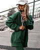 bluza bez kaptura damska Buza damska zielona OVERSIZE GREEN 2