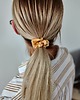 gumki do włosów Gumka jedwabna, scrunchie, gumka do włosów, gumka satynowa ciepłe złoto MINI 4