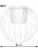kwietniki Kwietnik metalowy loft design Ball Biały śr. 43cm 2
