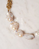 chokery Duże perły barok asymetryczny choker z łańcuchami 5