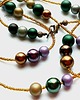 korale Naszyjnik w cudnych kolorach jesieni ze szklanych pereł super PREZENT  handmade 2