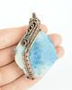 wisiory Koral fossil wisiorek wire wrapping 1