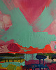 obrazy Obraz na zamówienie kupującego - abstrakcyjny pejzaż - 50x70 cm 7