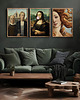 plakaty Zestaw 3 plakatów Sztuka Mona Lisa Da Vinci 2