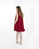 sukienki mini damskie Lniana Sukienka DAHLIA RED WINE 5
