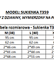 sukienki mini damskie Sukienka mini z kopertowym przodem T359, bordo 2