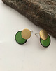 kolczyki wire wrapping Kolorki z emalią 1