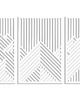 Ozdoby na ścianę 3D DEKORACYJNE PANELE GEOMETRYCZNE, NOWOCZESNA DEKORACJA ŚCIENNA, BIAŁY 4