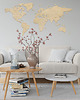 Ozdoby na ścianę Mapa Świata 150x70x06cm Granice Napisy PL 8
