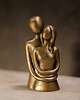 figurki i rzeźby Rzeźba z gipsu, Zakochani, oliwkowe złoto, wys. 11,5 cm 5