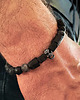 biżuteria męska Bransoleta Męska Czaszka  Czarny Turmalin 1