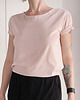 t-shirt damskie Ciepły róż Oversize 1