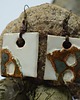 kolczyki ceramiczne OTULANE_kolczyki ceramiczne zielonobrązowe 2