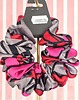 gumki do włosów L średnia gumka do włosów jedwab naturalny scrunchie różowa szara 1