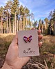 magnesy Fioletowy boho motyl, różowy magnes, dekoracje w stylu rustykalnym 3